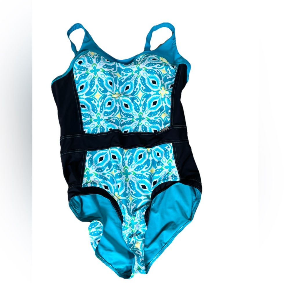 ZeroXposur Blue and Black One Piece Swimsuit